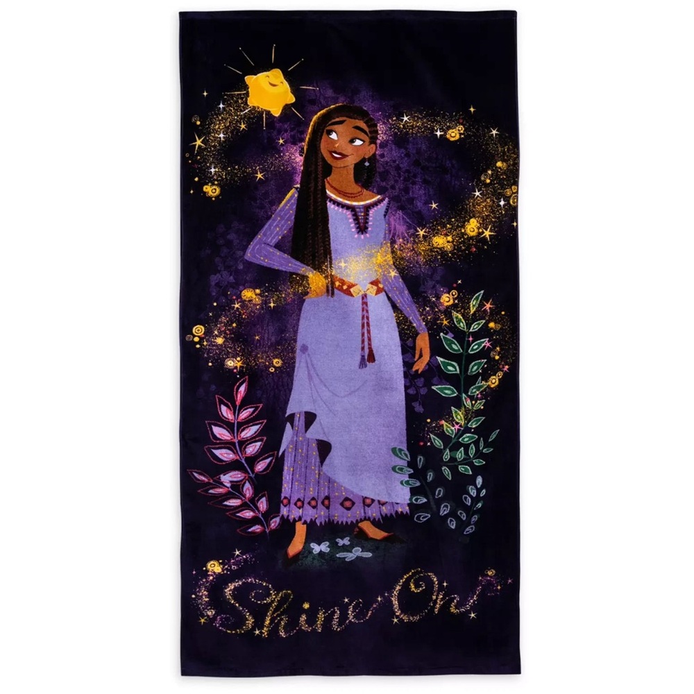NWT. Disney beach towel .Asha and Star Large Beach Towel, Disney's movie Wish